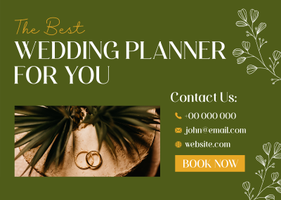 Boho Wedding Planner Postcard Image Preview