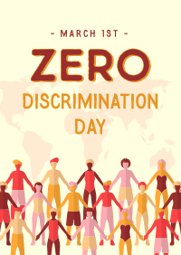 Zero Discrimination Celebration Flyer Design