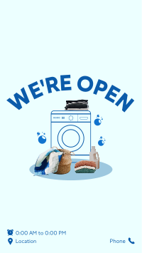 Laundry Clothes Facebook Story Design