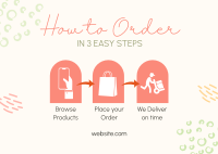 Easy Order Guide Postcard Image Preview
