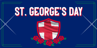 St. George's Day Celebration Twitter Post Design