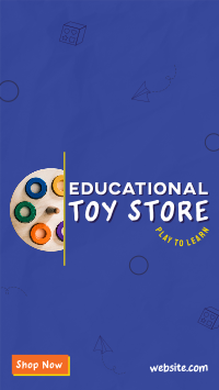 Educational Toy Store Facebook Story Design