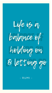Life Balance Quote Facebook Story Design