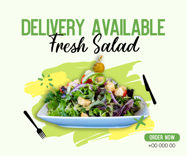 Fresh Salad Facebook Post Design