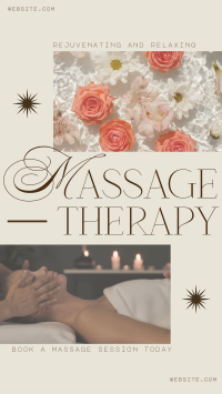 Sophisticated Massage Therapy Instagram reel Image Preview