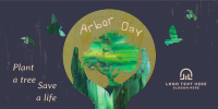 Creative Arbor Day Twitter Post Design