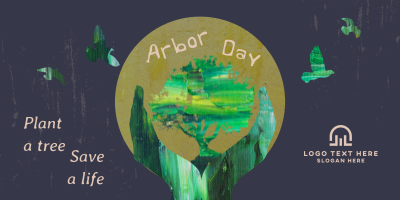Creative Arbor Day Twitter Post Image Preview