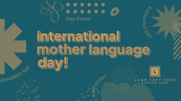 Bold Modern Language Day Video Image Preview