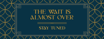 Stay Tuned Art Deco Facebook cover Image Preview