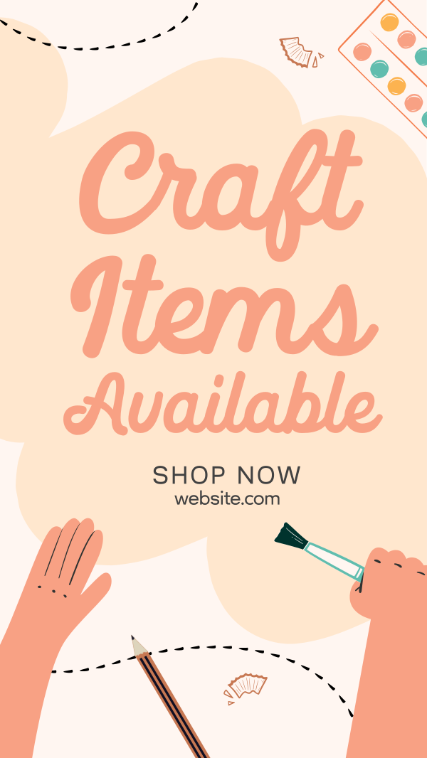 Handmade Crafts Instagram Story Design Image Preview