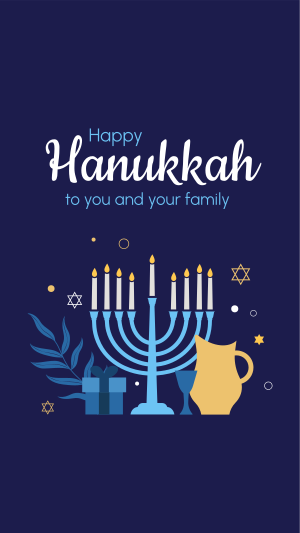 Magical Hanukkah Instagram story Image Preview