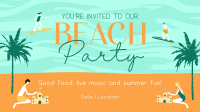 It's a Beachy Party Facebook Event Cover Design