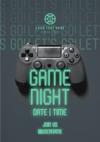 Game Night Console Poster Design