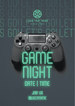 Game Night Console Poster Image Preview