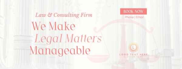 Making Legal Matters Manageable Facebook Cover Design