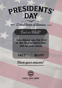 Presidents' Day Quiz  Poster Image Preview