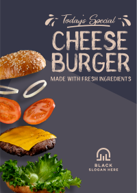 Deconstructed Hamburger Poster Design