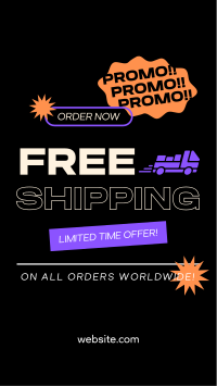 Worldwide Shipping Promo Instagram Story Design