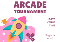 Arcade Tournament Postcard Image Preview