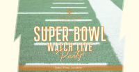 Super Bowl Live Facebook Ad Design