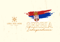 Serbia Day Postcard Design
