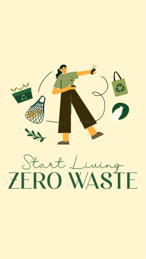 Living Zero Waste Instagram story Image Preview