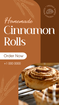 Homemade Cinnamon Rolls Instagram story Image Preview