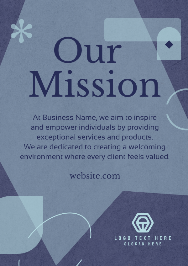 Stylish Our Mission Flyer Design Image Preview