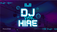 Hiring Party DJ Facebook Event Cover Design