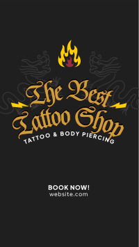 Tattoo & Piercings YouTube Short Design