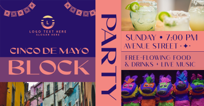 Cinco de Mayo Block Party Facebook ad Image Preview