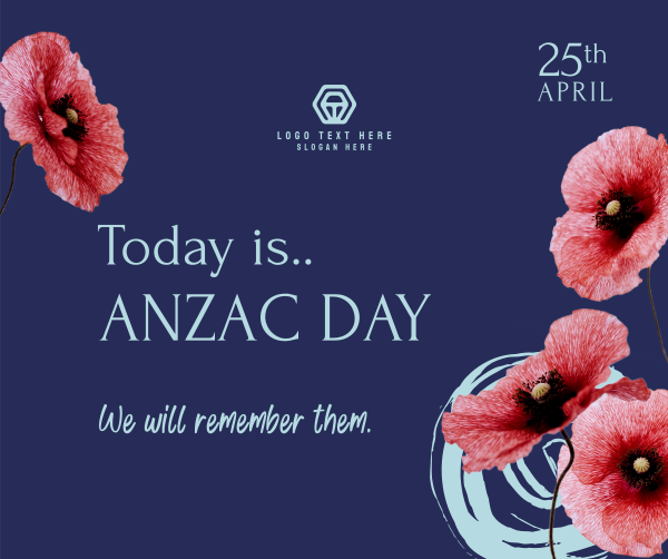 Anzac Day Message Facebook Post Design Image Preview