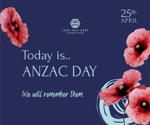 Anzac Day Message Facebook post Image Preview