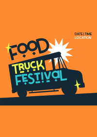 Food Truck Festival Poster Design