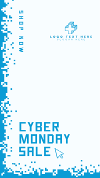 Cyber Monday Pixels Instagram Story Design