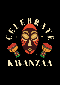 Kwanzaa African Mask  Flyer Image Preview