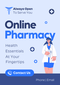 Online Pharmacy Poster Design