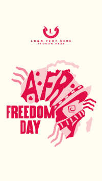 Freedom Africa Map TikTok video Image Preview