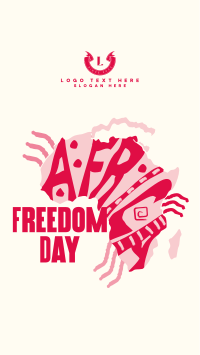 Freedom Africa Map TikTok Video Design