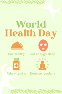 Health Day Tips Pinterest Pin Image Preview