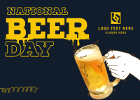 National Dope Beer Postcard Design