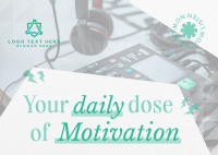 Motivational Podcast Postcard Image Preview