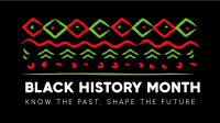 Black History Month Pattern Zoom Background Design
