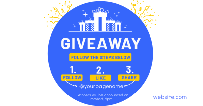 Simple Giveaway Facebook ad Image Preview