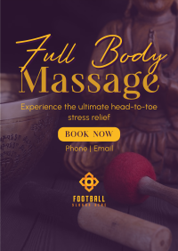 Full Body Massage Poster Design