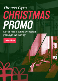 Christmas Gym Promo Poster Image Preview