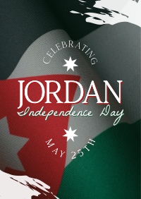 Jordan Independence Flag  Poster Image Preview