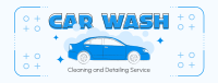 Car Cleaning and Detailing Facebook Cover Design