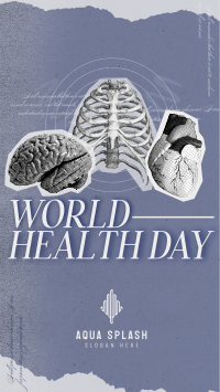 Vintage World Health Day TikTok Video Image Preview