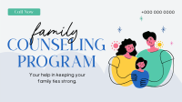 Family Counseling Program Facebook Event Cover Design